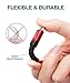 JSAUX USB C to USB C Cable, 3-Pack [6.6ft+3.3ft+1ft ] Type C Fast Charging Cord Compatible with Samsung Galaxy S22 S21 S21+ S21 Ultra S20 Plus S20+ Note 20 10, Google Pixel 6 5 4 3 2 XL-Red