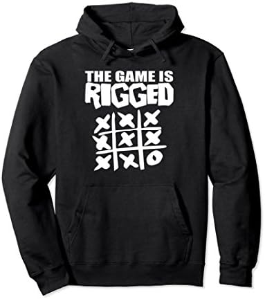 Unisex The GAME is RIGGED Premium Hoodie Unisex XL: Black