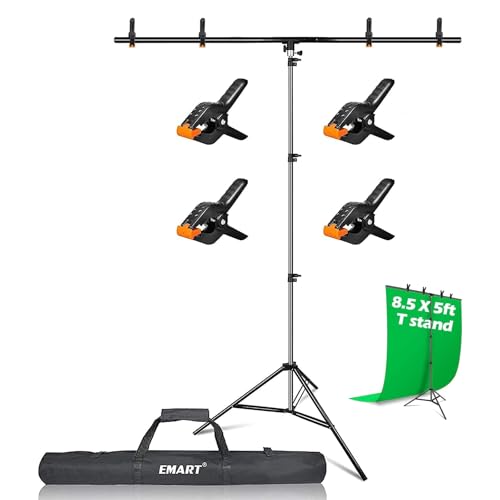 EMART T Form Hintergrund Ständer, 1,5x2,6m Hintergrundständer