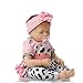 SanyDoll Reborn Baby Doll Soft Silicone 22inch 55cm Magnetic Lovely Lifelike Cute Lovely Baby Pink Sleeping Baby