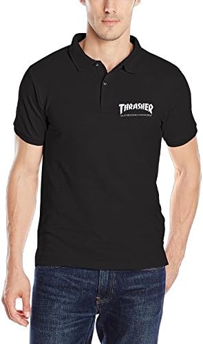 Thrasher Skateboard Magazine Printed Men's Tees Golf Polo Shirts Cherished Custom Polo Shirts