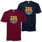 FC Barcelona Official Football Soccer Gift Mens Crest T-Shirt