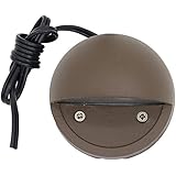 Lumina Lighting Low Voltage Landscape Cast-Aluminum Deck and Step Light Outdoor 10W G4 Halogen Bulb Included - Bronze DSL0103-BZ