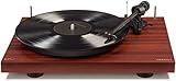 Crosley C10A-MA Hardwood Turntable with Low Vibration Synchronous Motor, Mahogany