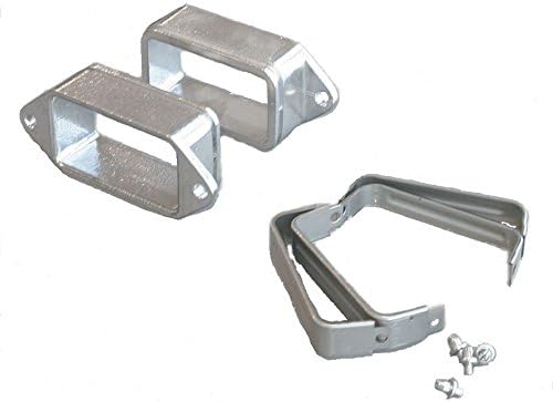 Kabelschlepp CF085 CF MB2 Cross Flange Mounting Bracket Set, Flexible Steel, 4.72x1.97" OD, 4" x 1.5" ID, Silver