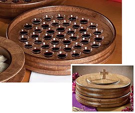 church.christianbrands Wood Communion Tray