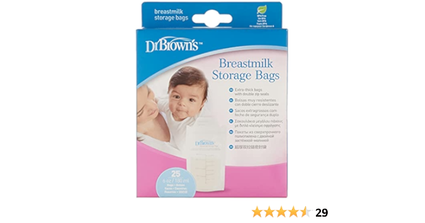 Dr Browns - Bolsas de leche materna (pack con 25 bolsas ...