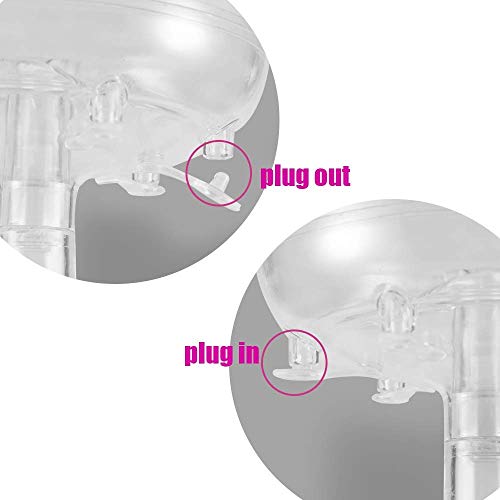 6 Shot Glass Dispenser and Holder with 6 Pcs Acrylic Cups, Bar Shot Dispenser for Filling Liquids, Drinking Games Wine Dispenser for Weekend Party Cocktail Parties (Clear)