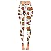 InterestPrint Custom Autumn Thanksgiving Turkey Stretchy Capri Leggings Skinny Pants For Yoga Running Pilates Gym(2XS-5XL)