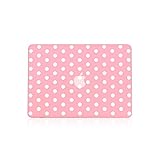 TOP CASE - Polka Dot Design Ultra Slim Light Weight Rubberized Hard Case Cover for Macbook Air 13