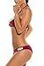 Vsecrety Boho Vintage Beach Lace Splice Strappy Halter Bikini Swimsuit