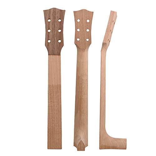 Mahogany Acoustic Guitar Fluted Neck Black Wavy Neck Head 54x8x10.2cm