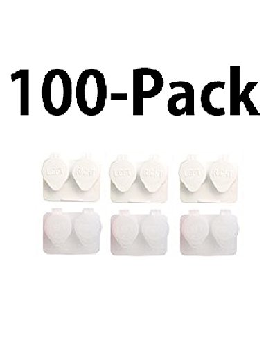 Deep Well Flip-top Contact Lens Cases Bulk Pack of 100 Assorted Colors