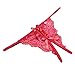 HP95(TM Women Panties Open Fork Transparency Tanga Underwear Lingerie (Red)