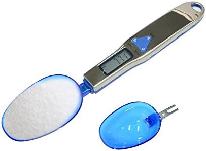 1pcs High Precision 300g / 0.1g LCD Electronic Digital Spoon Scale Weighing Food for Kitchen Lab Measuring Tool with Two Spoons