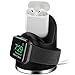OLEBR Apple Watch Stand Apple Watch Charging Stand iWatch Charging Docks for Apple Watch Series 3/2/1/Airpods and iPhone X/8/8Plus/7/7 Plus/6S/6S Plus/-BLACK