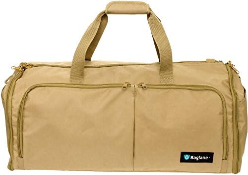 Suit Garment Bag By Baglane - Military Travel Duffel Bag (Tan)
