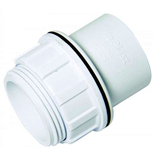 FLOPLAST Solvent White 40mm (43mm) Tank Connector - Bag of 5