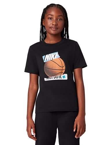 Nike Kids' NSW Tee Basketball JDI, Black, Medium at Amazon
