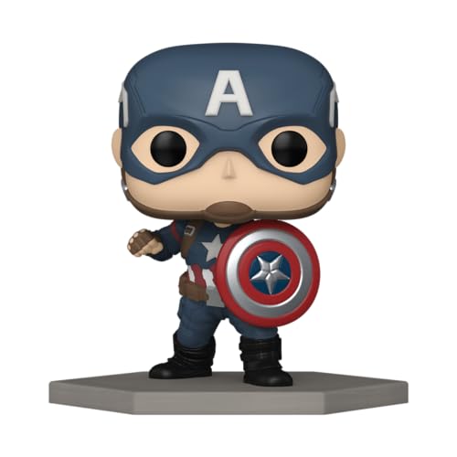 Funko POP! Marvel: Civil War Build A Scene - Captain America - Collectable Vinyl Figure - Gift Idea - Official Merchandise - for Kids & Adults - Movies Fans
