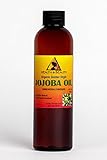 Jojoba Oil Golden Pure Organic Carrier Unrefined Raw Virgin Cold Pressed 4 oz
