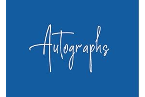 Blue Autograph Book: Small Pad for Signatures of Celebrities, Musicians, Authors, or Friends. For Concerts, Conventions, Events, etc. Gift for Adults, Kids, or Teens. 100 Plain, Blank Pages.
