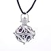 MJartoria Silver Color Filigree Cage Purple Music Chime Prenatal Education Baby Caller Pregnancy Necklace