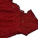 Dreaweet Women's Off Shoulder Lace Boat Neck Vintage Cocktail Party Wedding Dresses Red