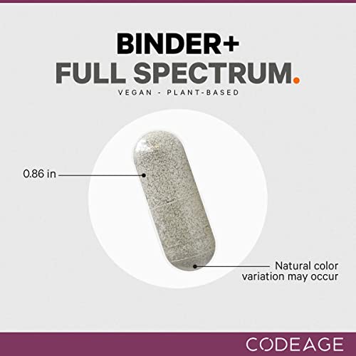 Codeage Binder + Systemic Binder Supplement Activated Charcoal Pills