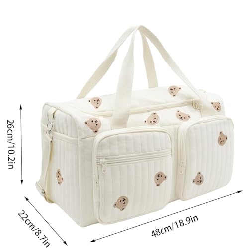 DAHI Large Mum Hospital Childbirth Bag, Baby Changing Bag, Multi-Function Mommy Bag with Adjustable Shoulder Straps for Hospital, Stroller, Travel, Nappy Changing, b