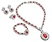 Dress Up America Princess Jewelry Set For Girls - Red Gem Jewelry Dress Up Kit For Kids