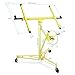 ARKSEN Drywall Panel Lift Dry Wall Panel Hoist Adjustable Lockable Lifter Ceiling Max 11 FT w/Caster Wheels, Yellow