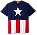 Marvel mens Captain America Emblem T-shirt T Shirt, Red/White/Navy, XX-Large US