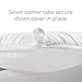LINENSPA Reversible Down Alternative Comforter and Duvet Insert - All-Season Comforter with Box Stitch and 8 Duvet Loops - Bedding for Kids, Teens, and Adults – Navy/Graphite - Twin XL