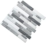Art3d 10-Sheet Self Adhesive Backsplash 12x12 Grey Marble Peel & Stick view 6