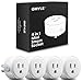 GMYLE Wifi Smart Plug Mini Outlet Socket Work with Alexa, Remote Control Your Electric Devices from Anywhere, No Hub Required, Work with Amazon Alexa Echo Dot & Google Home, White [4 Pack]