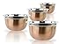 Imperial Home 4 Pcs High Quality Stainless Steel Mixing Bowls Set - Set of 4 German Mixing Bowls Cookware Set (Copper Finish)
