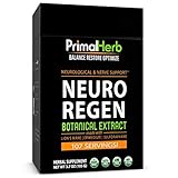 Nerve Support, Neuropathy and Nerve Pain Relief | Neuro Regen by Primal Herb | | Lion's Mane Mushroom, Epimedium, Sulforaphane Extract Powder - 107 Servings - Includes Spoon