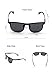 Yougarr Group Retro Sunglasses Polarized Metal Frame Classic Vintage Design for men women (Black Len/Black Frame, 52)
