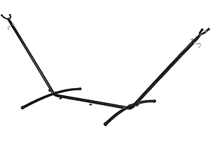BESTMASSAGE 9ft Hammock Stands Portable Hammock Stand Only Hammocks with Carrying Bag for Outdoor Patio Porch(NO Hammock)