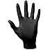 10 Pack SAS Safety 66517 Raven 6 mil Black Nitrile Disposable Gloves - Medium (100 Gloves per Box)
