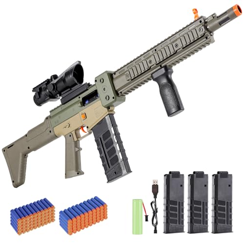 Realistic Toy Gun for Nerf Guns Darts, Automatic Sniper Rifle with ...