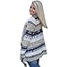 Merryfun Women's Casual Drape Front Patterns Irregular Cardigan Sweater