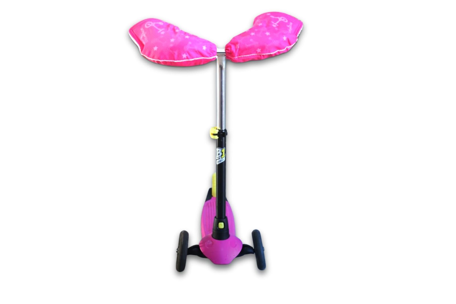 Scooterearz Pink | Children's Scooter Hand Warmers | Kids Scooter Accessories | Waterproof, Fleece-Lined Handlebar Mitts | Keep Little Hands Warm While Scooting