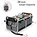 Balight Trunk Organizer for Car SUV Large Collapsible Heavy Duty Waterproof Nonslip with Handles and Straps Premium 26 inch Divisible Multi-compartments Cargo/Groceries Storage Box for Truck/Sedan