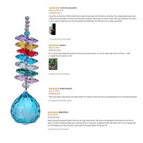 H&D 30mm Crystal Ball Prism Rainbow Maker Collection Hanging Suncatcher Wedding Favors