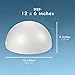 Juvale Half Sphere Foam Ball - Versatile DIY Craft Supply - Easy Customization of Foam Balls for Crafts & Art Supply for Floral Arrangements - Pack of 1, 12 x 12 x 6 in, White