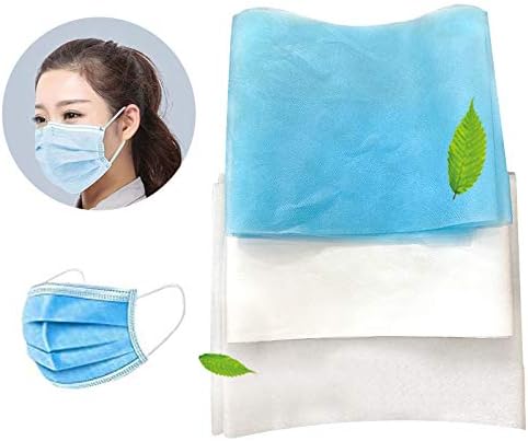 Onebycitess 10M/394IN 3-Layer Cloth Disposable Waterproof Non-Woven Fabric, 95% Polypropylene Fabric, DIY Handmade Material Disposable Non-Woven Fabric(Blue)