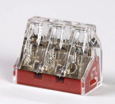 Wago Wire Connector 10 Awg 600 V Red 5 / Blister Pack
