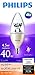 Philips LED Dimmable B13 Candle Light Bulb: 330-Lumen, 2700-Kelvin, 4.5-Watt (40-Watt Equivalent), E12 Base, Soft White, 1-Pack